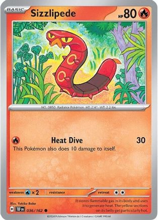 Sizzlipede (36) [SV05: Temporal Forces] Reverse Holofoil - Deck Out Gaming