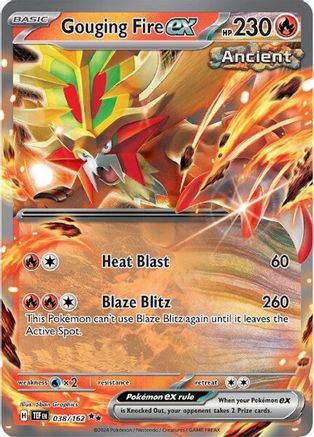 Gouging Fire ex - 038/162 (38) [SV05: Temporal Forces] Holofoil - Deck Out Gaming