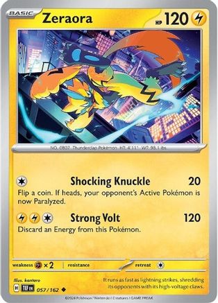 Zeraora (57) [SV05: Temporal Forces] - Deck Out Gaming