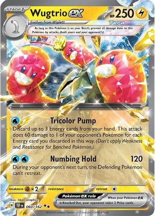 Wugtrio ex - 060/162 (60) [SV05: Temporal Forces] Holofoil - Deck Out Gaming