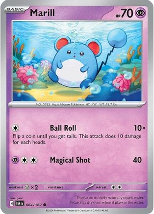 Marill (64) [SV05: Temporal Forces] Reverse Holofoil - Deck Out Gaming