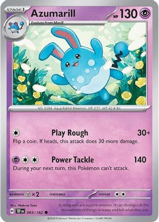 Azumarill (65) [SV05: Temporal Forces] Reverse Holofoil - Deck Out Gaming