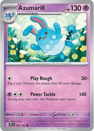 Azumarill (65) [SV05: Temporal Forces] Reverse Holofoil