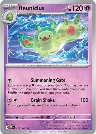 Reuniclus - 072/162 (72) [SV05: Temporal Forces] Reverse Holofoil - Deck Out Gaming