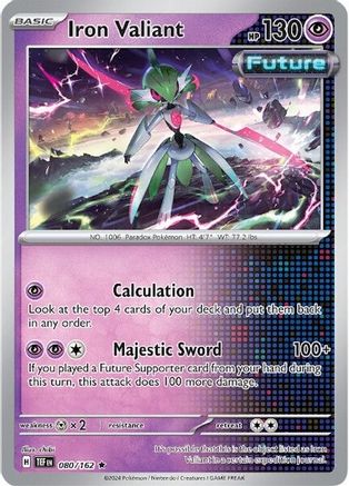 Iron Valiant - 080/162 (80) [SV05: Temporal Forces] Holofoil - Deck Out Gaming