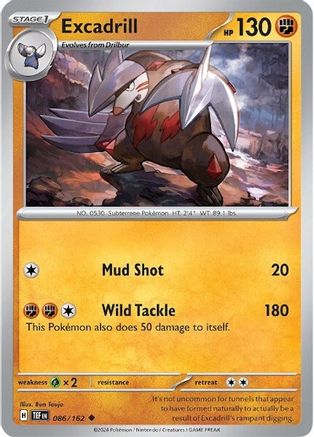Excadrill (86) [SV05: Temporal Forces] Reverse Holofoil