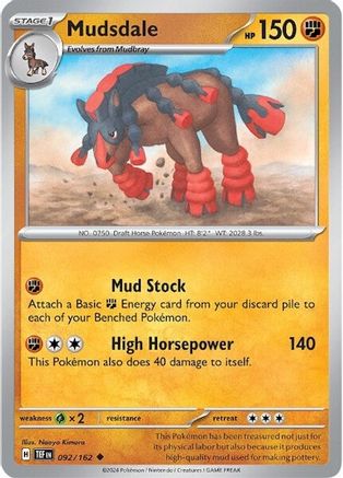 Mudsdale - 092/162 (92) [SV05: Temporal Forces] Reverse Holofoil - Deck Out Gaming