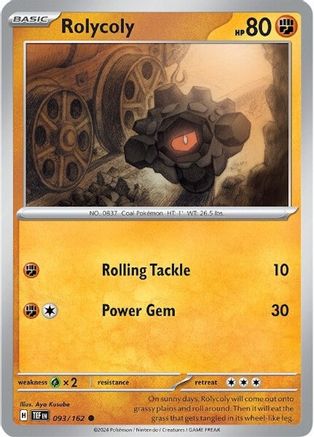 Rolycoly (93) [SV05: Temporal Forces] Reverse Holofoil - Deck Out Gaming