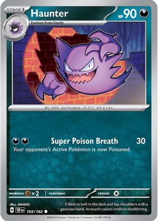 Haunter (103) [SV05: Temporal Forces] Reverse Holofoil - Deck Out Gaming
