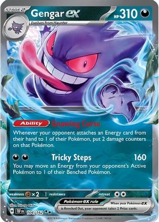 Gengar ex - 104/162 (104) [SV05: Temporal Forces] Holofoil - Deck Out Gaming