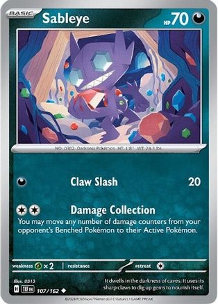 Sableye (107) [SV05: Temporal Forces] - Deck Out Gaming