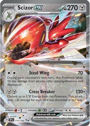 Scizor ex - 111/162 (111) [SV05: Temporal Forces] Holofoil - Deck Out Gaming