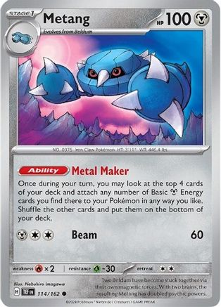 Metang (114) [SV05: Temporal Forces] Reverse Holofoil