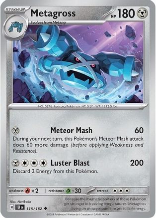 Metagross - 115/162 (115) [SV05: Temporal Forces] Reverse Holofoil - Deck Out Gaming