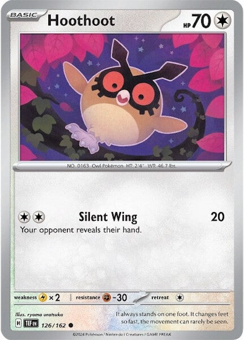 Hoothoot (126) [SV05: Temporal Forces] Reverse Holofoil