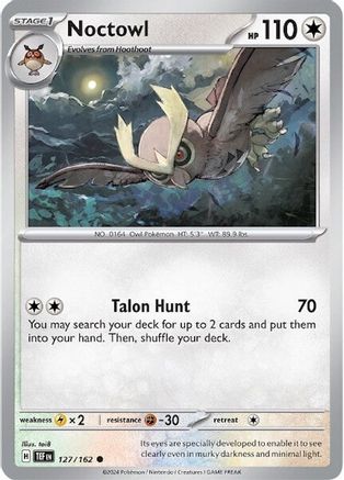 Noctowl (127) [SV05: Temporal Forces] Reverse Holofoil - Deck Out Gaming