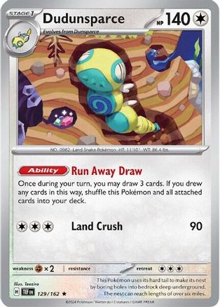 Dudunsparce (129) [SV05: Temporal Forces] Reverse Holofoil - Deck Out Gaming
