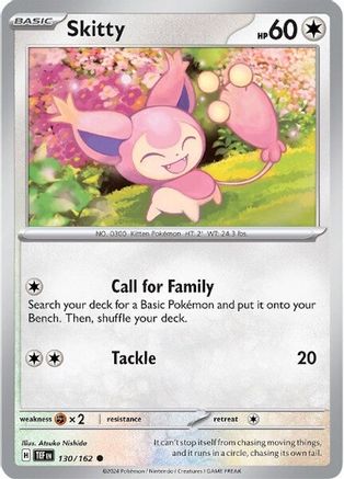 Skitty (130) [SV05: Temporal Forces] Reverse Holofoil - Deck Out Gaming