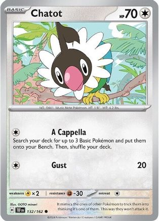 Chatot - 132/162 (132) [SV05: Temporal Forces] - Deck Out Gaming