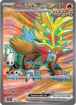 Gouging Fire ex - 188/162 (188) [SV05: Temporal Forces] Holofoil - Deck Out Gaming