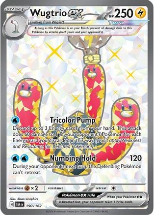 Wugtrio ex - 190/162 (190) [SV05: Temporal Forces] Holofoil - Deck Out Gaming