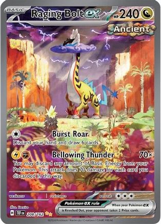 Raging Bolt ex - 208/162 (208) [SV05: Temporal Forces] Holofoil - Deck Out Gaming