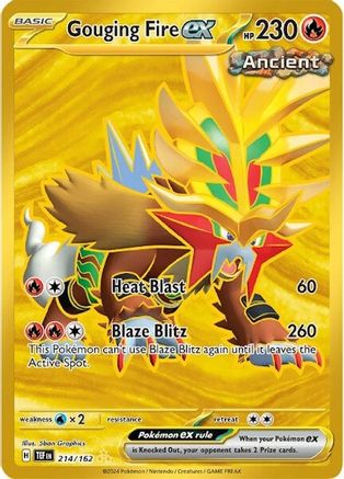 Gouging Fire ex - 214/162 (214) [SV05: Temporal Forces] Holofoil - Deck Out Gaming