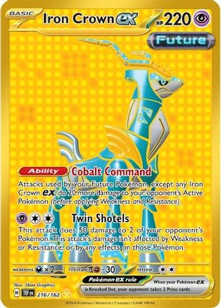 Iron Crown ex - 216/162 (216) [SV05: Temporal Forces] Holofoil - Deck Out Gaming