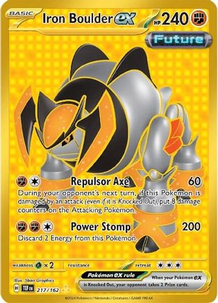 Iron Boulder ex - 217/162 (217) [SV05: Temporal Forces] Holofoil - Deck Out Gaming