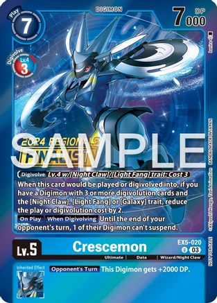 Crescemon (2024 Regionals Finalist) (EX5-020) [Animal Colosseum] Foil - Deck Out Gaming