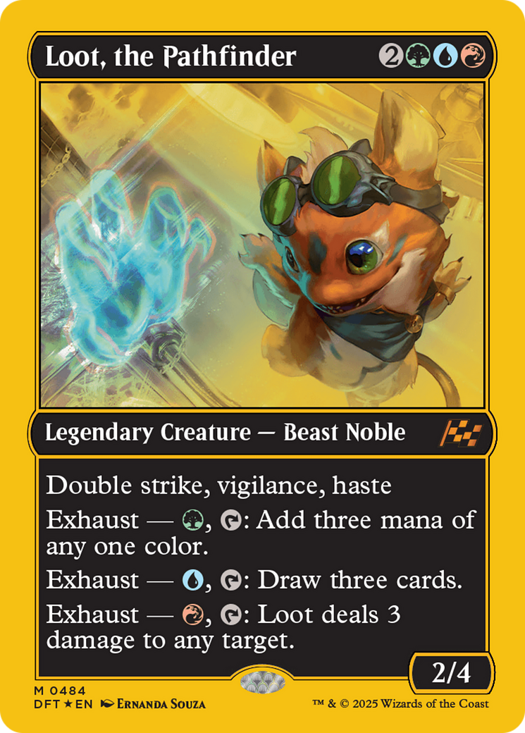 Loot, the Pathfinder (First-Place Foil) (484) [Aetherdrift] foil - Deck Out Gaming