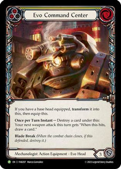 Evo Command Center - FAB207 (FAB207) [Flesh and Blood: Promo Cards] Rainbow Foil - Deck Out Gaming