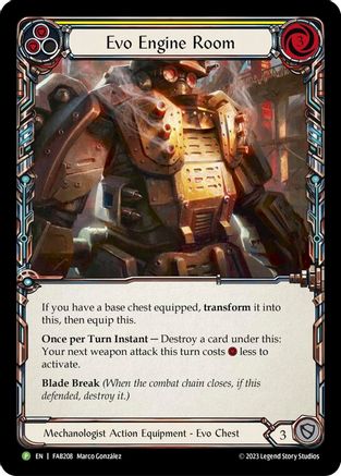 Evo Engine Room - FAB208 (FAB208) [Flesh and Blood: Promo Cards] Rainbow Foil - Deck Out Gaming