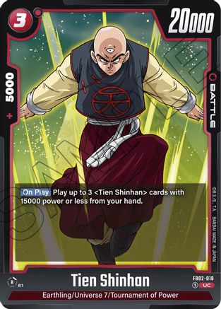 Tien Shinhan (FB02-019) [Blazing Aura] - Deck Out Gaming