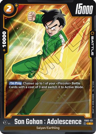 Son Gohan : Adolescence - FB02-121 (FB02-121) [Blazing Aura] - Deck Out Gaming