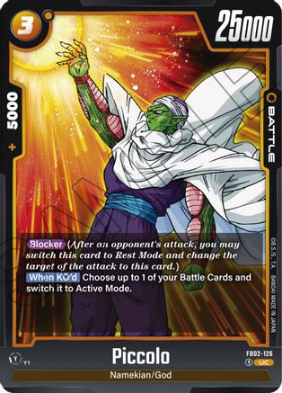 Piccolo - FB02-126 (FB02-126) [Blazing Aura] - Deck Out Gaming