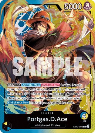 Portgas.D.Ace (002) (ST13-002) [Ultra Deck: The Three Brothers] Foil