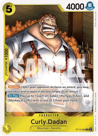 Curly.Dadan (ST13-006) [Ultra Deck: The Three Brothers] Foil - Deck Out Gaming