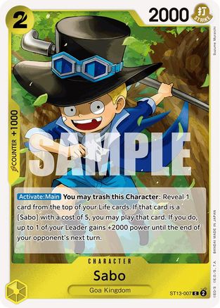Sabo (007) (ST13-007) [Ultra Deck: The Three Brothers] Foil - Deck Out Gaming