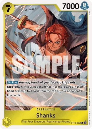 Shanks (ST13-009) [Ultra Deck: The Three Brothers] Foil - Deck Out Gaming