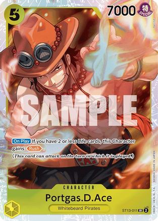 Portgas.D.Ace (011) (ST13-011) [Ultra Deck: The Three Brothers] Foil