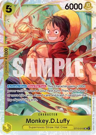 Monkey.D.Luffy (015) (ST13-015) [Ultra Deck: The Three Brothers] Foil - Deck Out Gaming