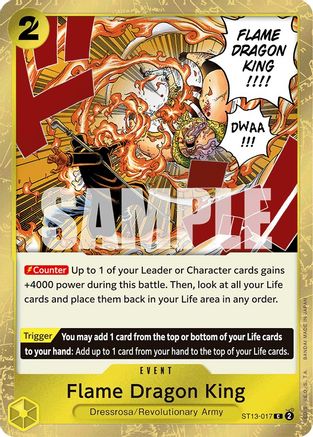 Flame Dragon King (ST13-017) [Ultra Deck: The Three Brothers] Foil - Deck Out Gaming