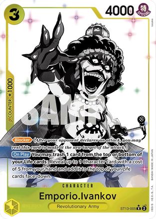 Emporio.Ivankov (Parallel) (ST13-005) [Ultra Deck: The Three Brothers] Foil - Deck Out Gaming