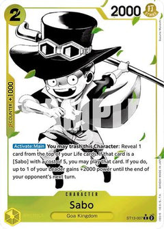 Sabo (007) (Parallel) (ST13-007) [Ultra Deck: The Three Brothers] Foil - Deck Out Gaming