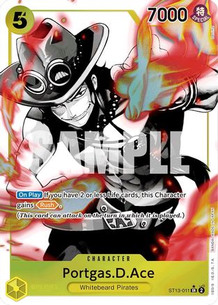Portgas.D.Ace (011) (Parallel) (ST13-011) [Ultra Deck: The Three Brothers] Foil - Deck Out Gaming