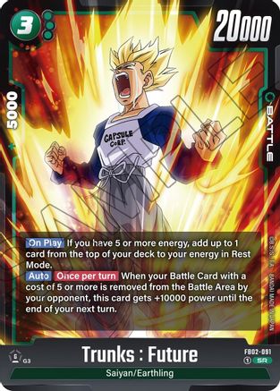 Trunks : Future - FB02-091 (FB02-091) [Blazing Aura] Foil - Deck Out Gaming