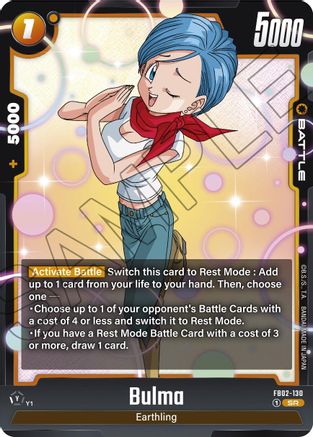 Bulma - FB02-130 (FB02-130) [Blazing Aura] Foil - Deck Out Gaming