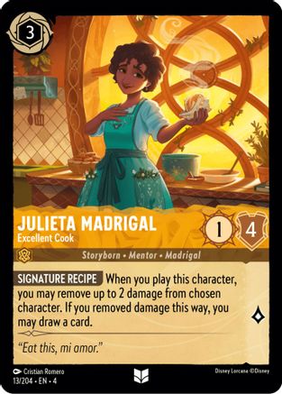 Julieta Madrigal - Excellent Cook (13/204) [Ursulas Return] - Deck Out Gaming