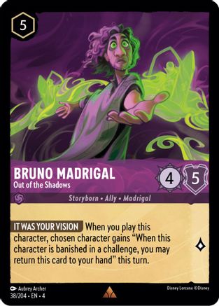 Bruno Madrigal - Out of the Shadows (38/204) [Ursulas Return] - Deck Out Gaming